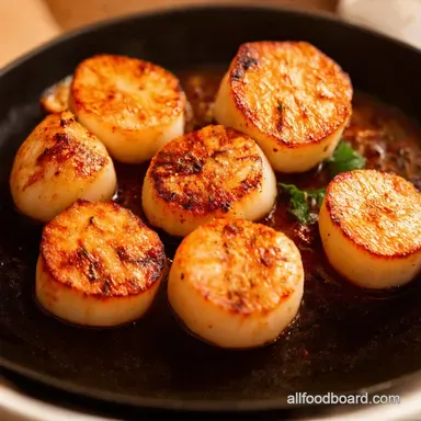 Spicy Cajun Seared Scallops Recipe BayouInspired Easy Recipe Card