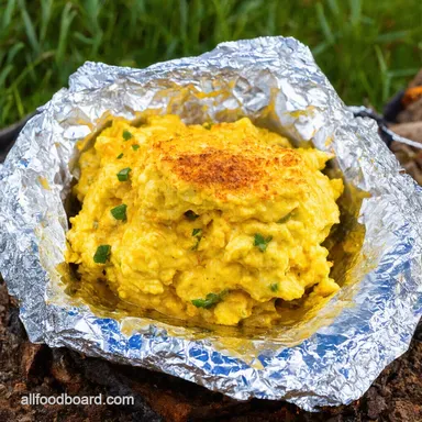 Easy Camping Breakfast Campfire Foil Packet Scramble