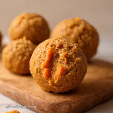 NoBake Carrot Cake Balls Easy Bliss Bites Recipe Recipe Card