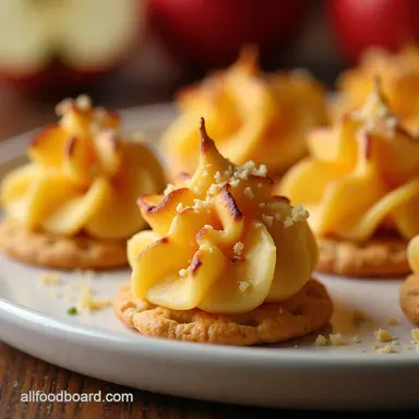 CheddarApple Cracker Bites My SavorySweet Party Trick Recipe Card