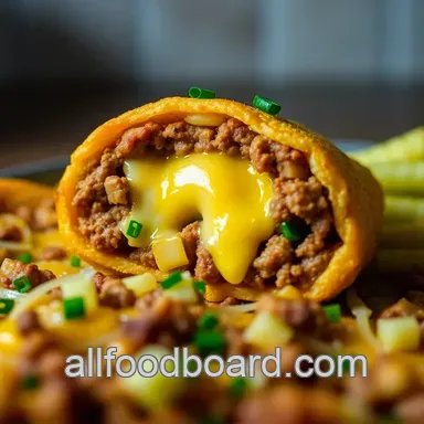 Cheeseburger Egg Roll Crispy egg? My State Fair Secret! Recipe Card