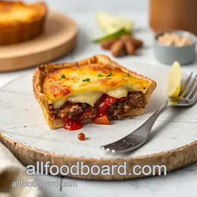 Discover My Grandmother's Bake Cheeseburger Pie Delight in 50 Minutes Recipe Card