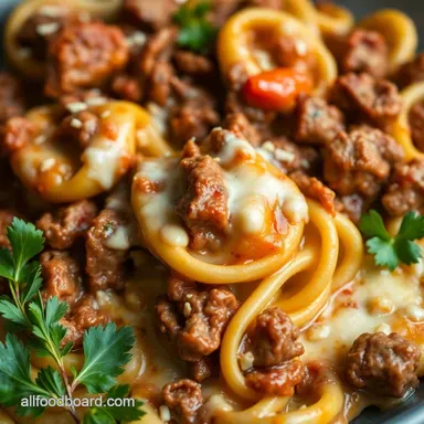 Cheesesteak Tortellini Recipe Philly Comfort Food Sorted Recipe Card