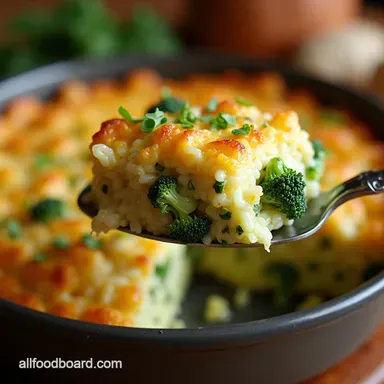 The Best Creamy Broccoli Rice Casserole Recipe Recipe Card