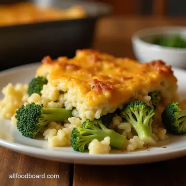 Ultimate Cheesy Broccoli and Rice Casserole Recipe Recipe Card