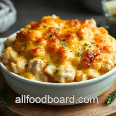 How to Bake Cheesy Chicken Comfort Food Casserole: Family-Approved Deliciousness Recipe Card