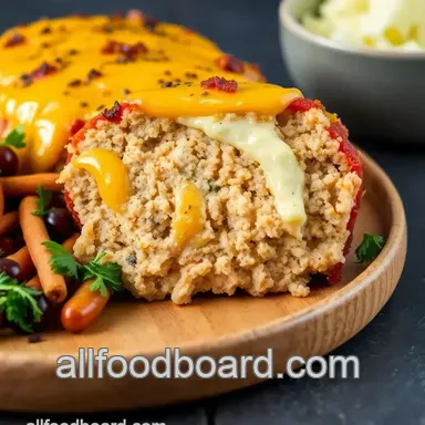 Cheesy Chicken Cordon Bleu Meatloaf Surprise Recipe Card