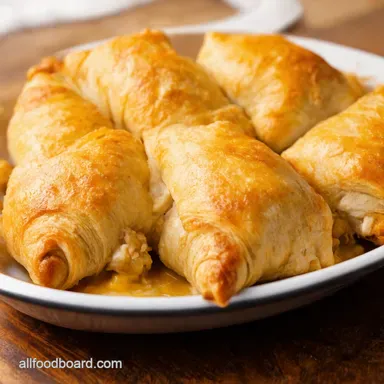 Cheesy Chicken Crescent Rolls Chicken Quick Easy Dinner Recipe Card