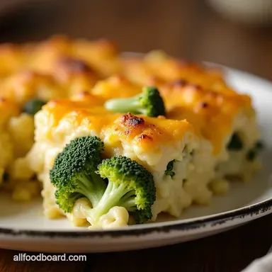 The Ultimate Cheesy Cottage Cheese and Broccoli Casserole Recipe Card