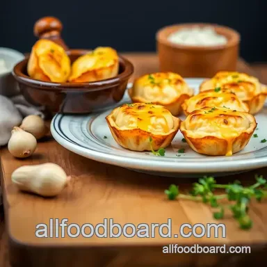 Easy & Irresistible Bake Cheesy Garlic Bliss Bites – Perfectly Cheesy Snack Delight! Recipe Card