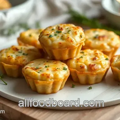 Easy & Irresistible Bake Cheesy Garlic Bliss Bites – Perfectly Cheesy Snack Delight! Recipe Card