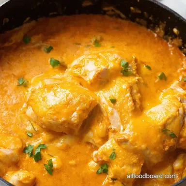 Cheesy Garlic Butter Chicken Quick Easy Dinner Recipe Card