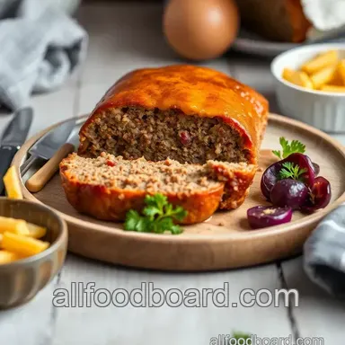 How to Bake Ground Beef Cheesy Philly Meatloaf: The Ultimate Comfort Dish! Recipe Card
