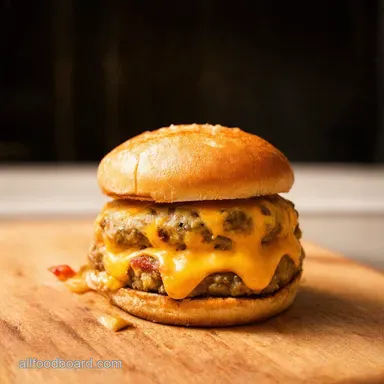 Cheesy Pizza Burger Bake Easy Comfort Food Recipe Card