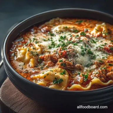 Rich Cheesy Lasagna Soup Recipe The Ultimate Weeknight Comfort Recipe Card