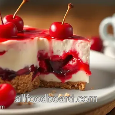 Discover My No-Bake Cherry Dessert with Creamy Layers: A Sweet Jewel!