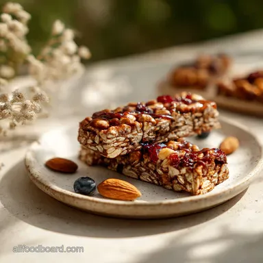 Chewy NoBake Granola Bars in 2 Hours 10 Mins Recipe Card