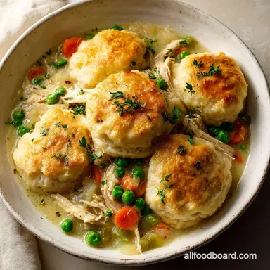 Chicken and Dumplings Ready in 30 Min Recipe Card