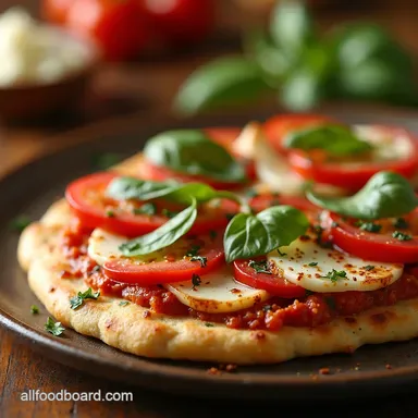 Chicken Caprese Flatbread An Easy Italian Fiesta Recipe Card