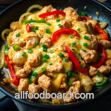 Chicken Cheesesteak Skillet: A Quick, Healthy Family Favorite Recipe Card
