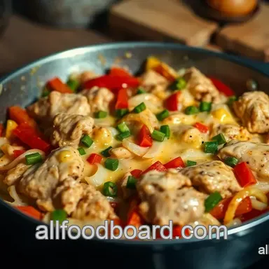 Chicken Cheesesteak Skillet: A Quick Healthy Family Favorite