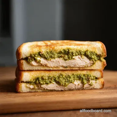 Chicken Pesto Panini Recipe An ItalianAmerican Classic Recipe Card