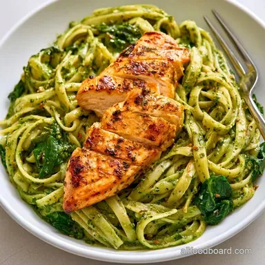 Chicken Pesto Spinach in 25 Minutes Recipe Card