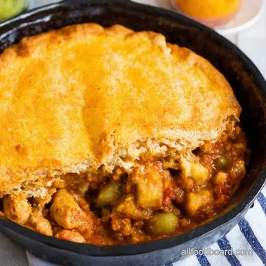 Easy Chicken Tamale Pie Recipe TexMex Comfort Food Recipe Card