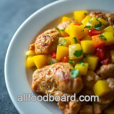 Easy Chicken with Mango Salsa: A Tropical Delight for Dinner Recipe Card