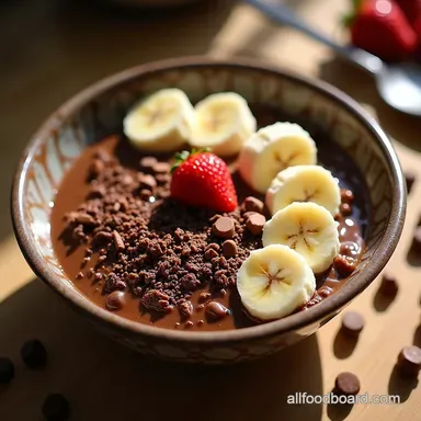 The Ultimate Chocolate Banana Cottage Cheese Bowl Recipe Recipe Card