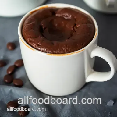 Chocolate Fudge Mug Cake Recipe: Ready in Minutes! Recipe Card