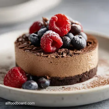 Decadent Chocolate Mousse Cheesecake Recipe Recipe Card
