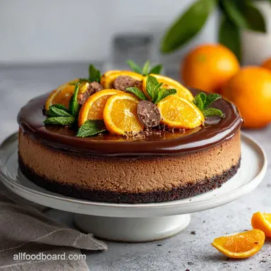 Chocolate Orange Cheesecake Recipe for 14 Recipe Card