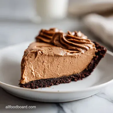 Chocolate Peanut Butter Pie with Creamy Mousse Filling