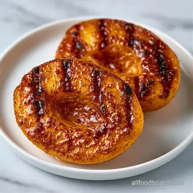 Cinnamon Grilled Peaches in 13 Minutes Recipe Card