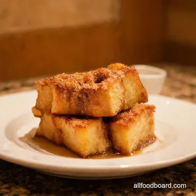 Cinnamon Roll French Toast Bites Weekend Brunch Sorted Recipe Card