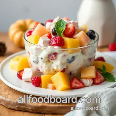 How to Mix Ambrosia Salad with Creamy Fruit Goodness: A Family Favorite! Recipe Card