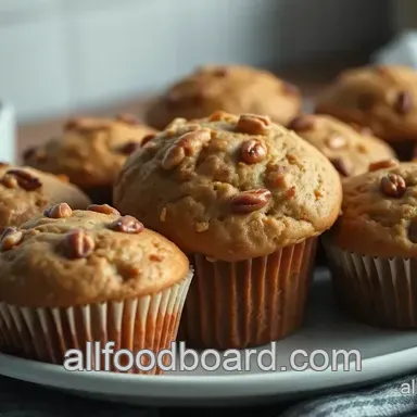 Classic Banana Nut Muffins: Moist Easy & Perfectly Nutty