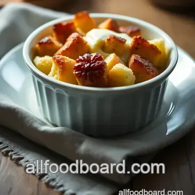 Easy Classic Bread Pudding Recipe with Vanilla Custard Recipe Card
