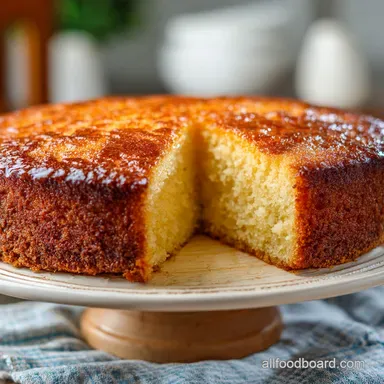 The Golden Standard Homemade Moist Yellow Cake Recipe From Scratch Recipe Card