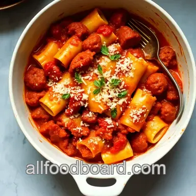 Easy Sausage Manicotti Recipe: Mamma Mia Good! Recipe Card