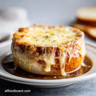 French Onion Soup for 6 Servings: Caramelized and Golden