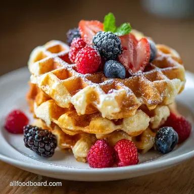 Homemade Waffles in 30 Minutes: Crispy and Fluffy Style Recipe Card