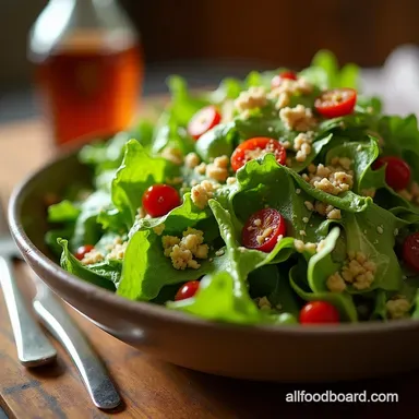 The Quintessential Classic House Salad with Tangy Vinaigrette Recipe Card
