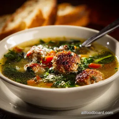 The Perfect Italian Wedding Soup Hearty Minestra Maritata Recipe Recipe Card