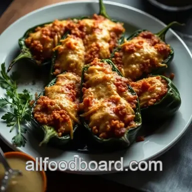 Classic Chile Relleno Recipe: Crispy Cheese-Stuffed Poblano Peppers Recipe Card