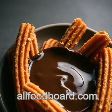 Easy and Delicious Homemade Churros with Chocolate Sauce Recipe Card