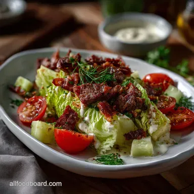 Wedge Salad: Iceberg Lettuce Wedge