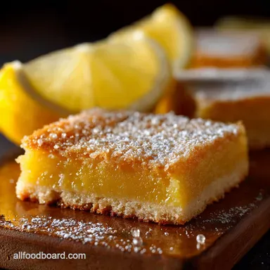 Lemon Bars: The Best Intensely Tangy Recipe with Shortbread Crust Recipe Card