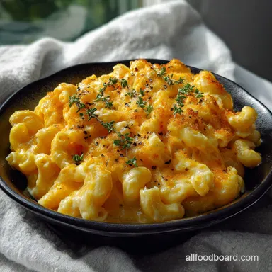 Homemade Mac and Cheese Comforting Cheesy Baked Recipe Recipe Card
